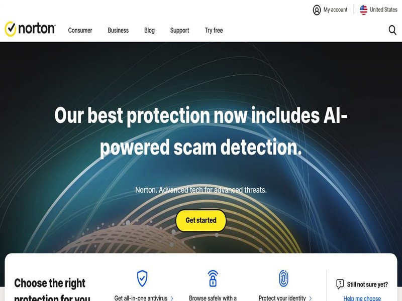 Norton 360 website