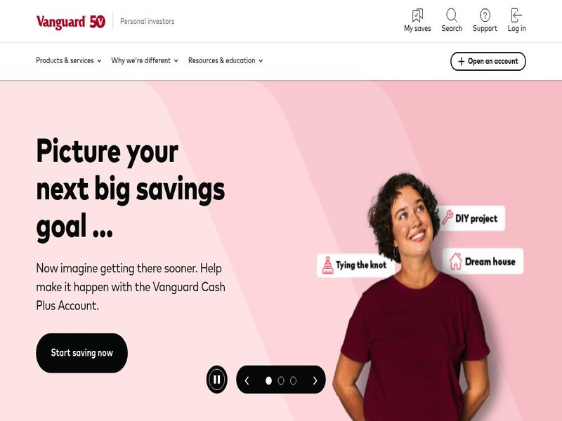 Vanguard website